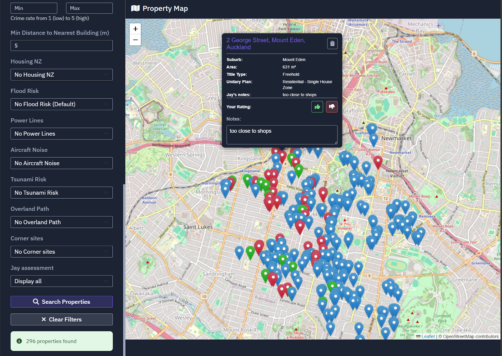 Machine learning visualization of Google Street View analysis