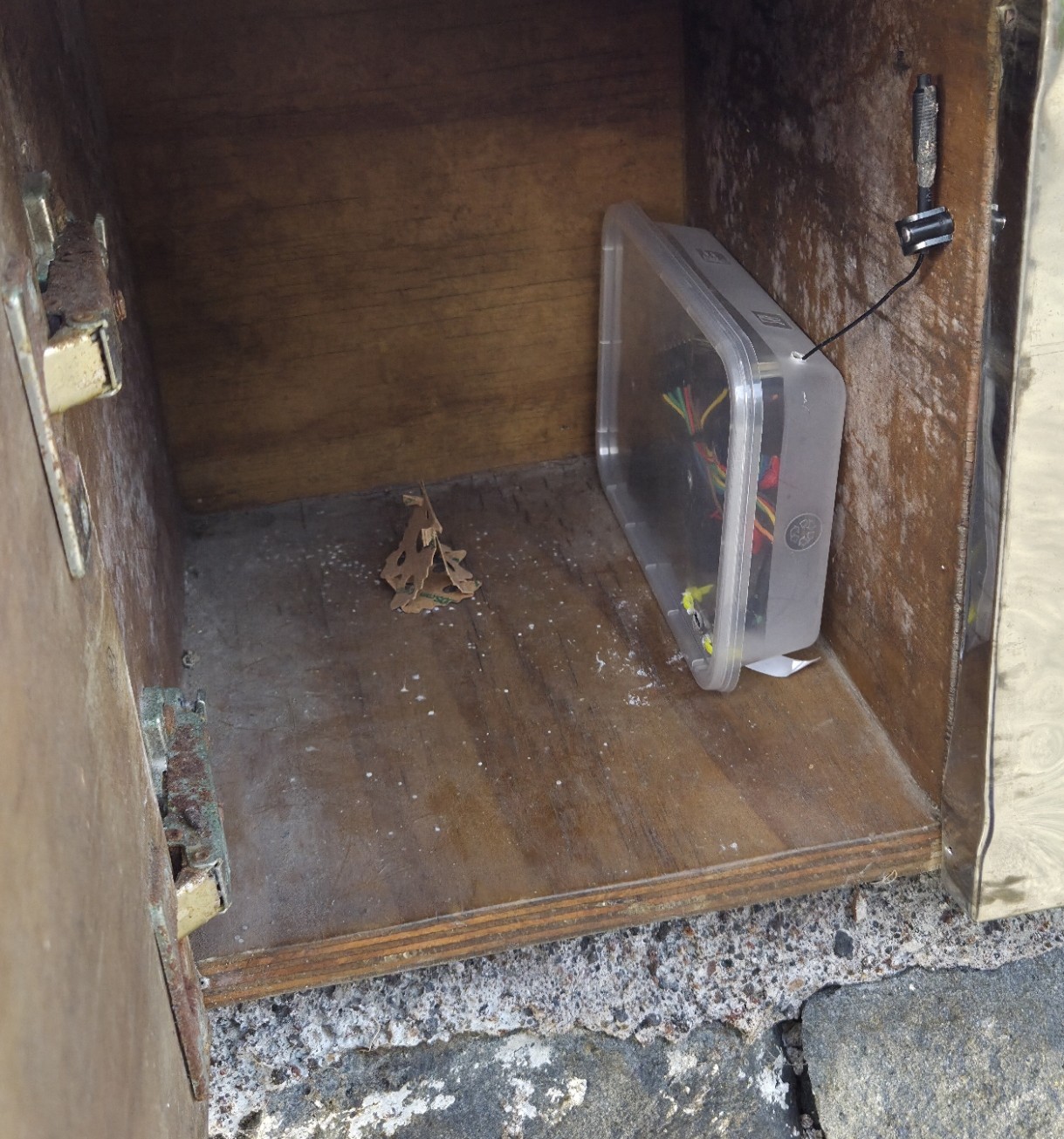 Installed in mailbox