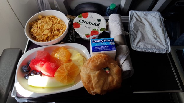 Full breakfast table setup